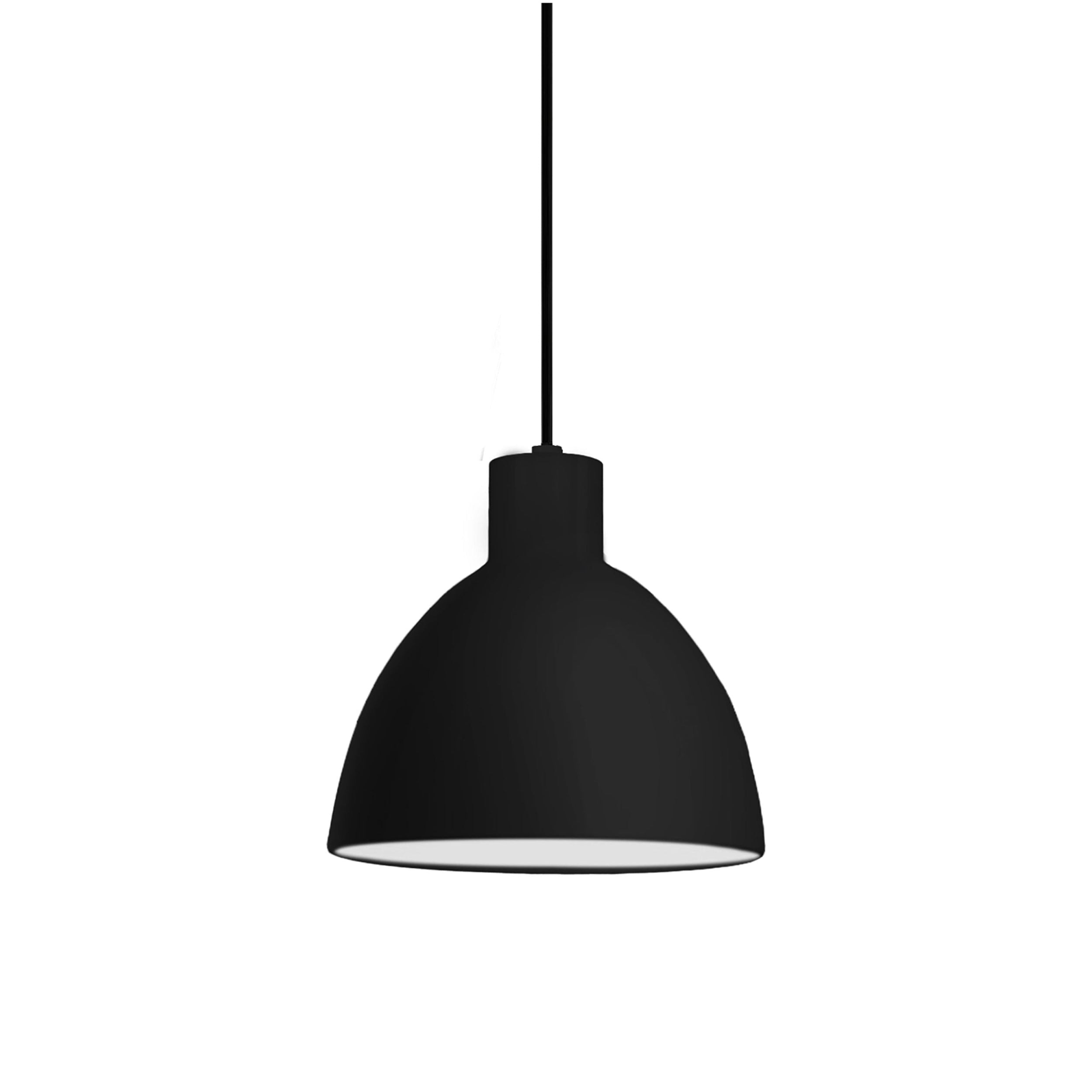 Suspension LED minimaliste dôme acier épais