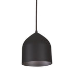 Suspension minimaliste en dôme d'aluminium filé, style ferme