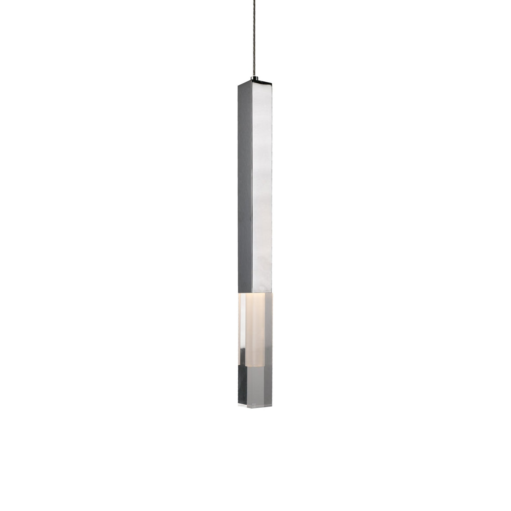 Suspension linéaire LED acrylique effet quartz