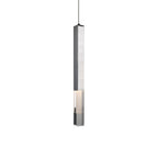 Suspension linéaire LED acrylique effet quartz