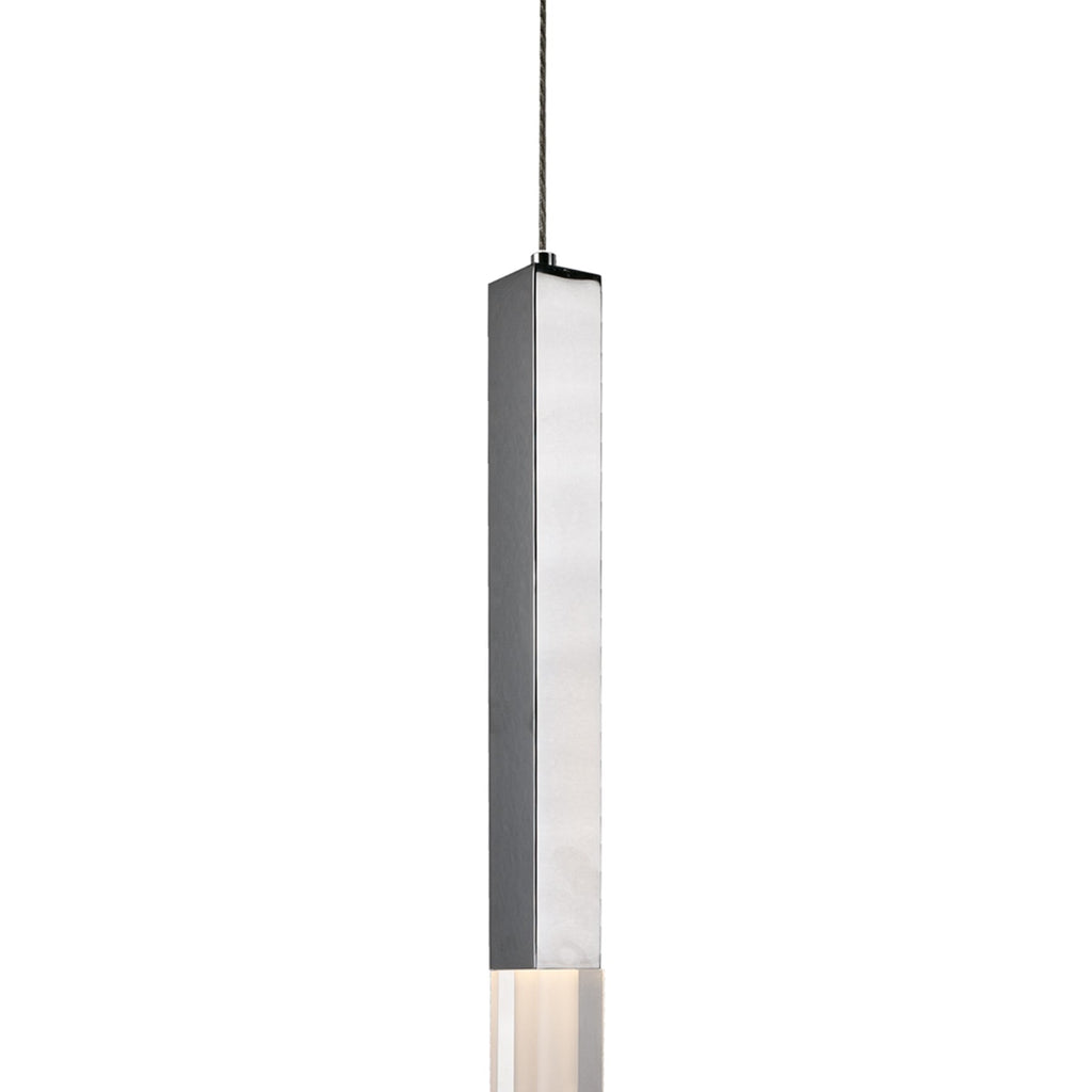 Suspension linéaire LED acrylique effet quartz