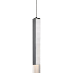 Suspension linéaire LED acrylique effet quartz