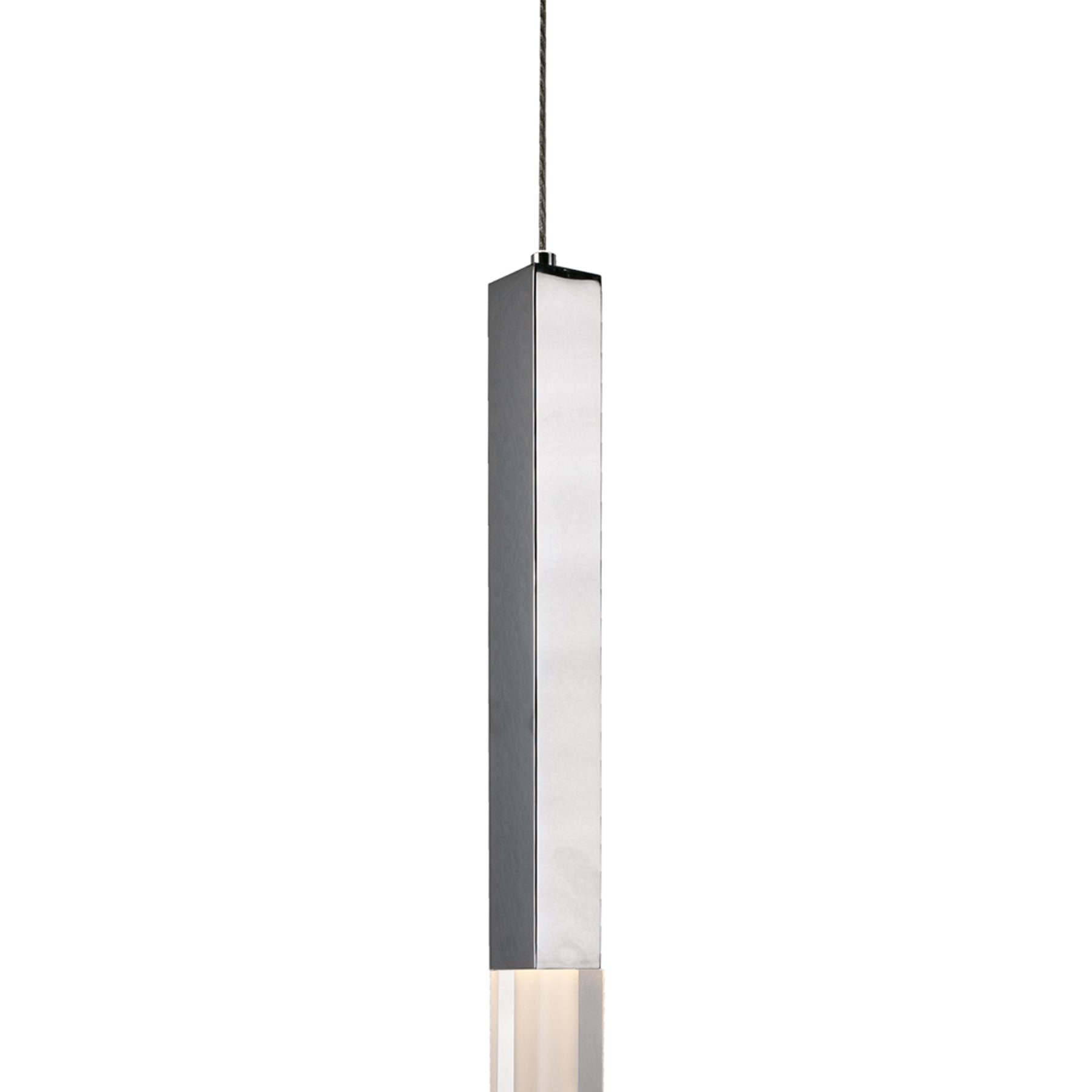 Suspension linéaire LED acrylique effet quartz