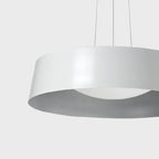 Suspension LED en aluminium en forme de tambour