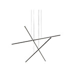 Suspension linéaire LED multi-barres en aluminium et acrylique