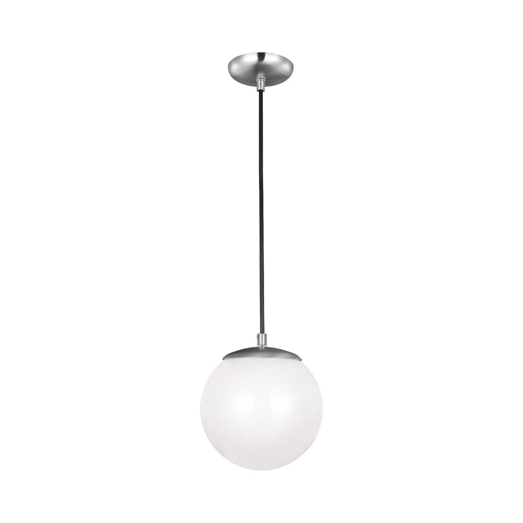 Suspension Globe en aluminium et verre avec cordon en tissu réglable