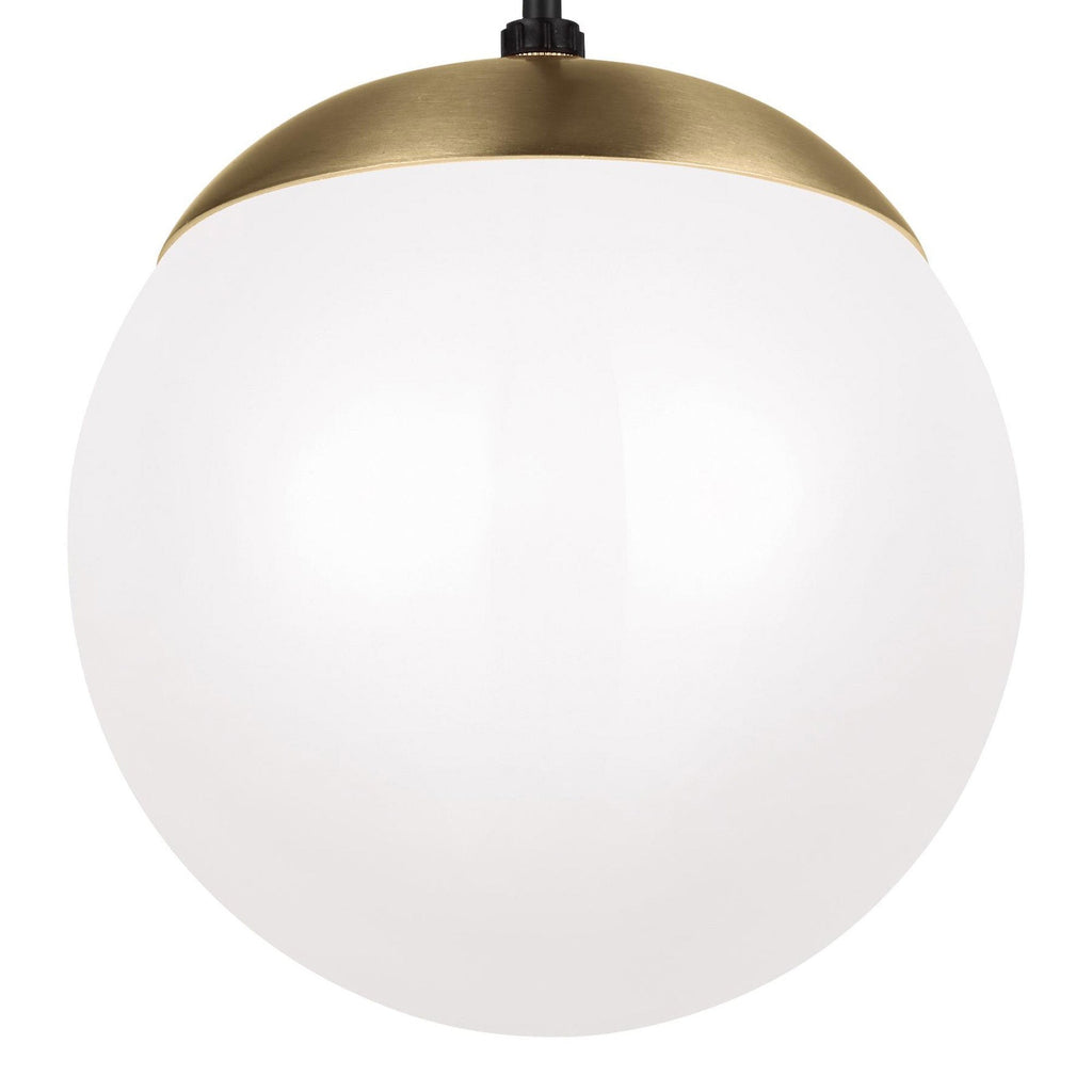 Suspension Globe en aluminium et verre avec cordon en tissu réglable