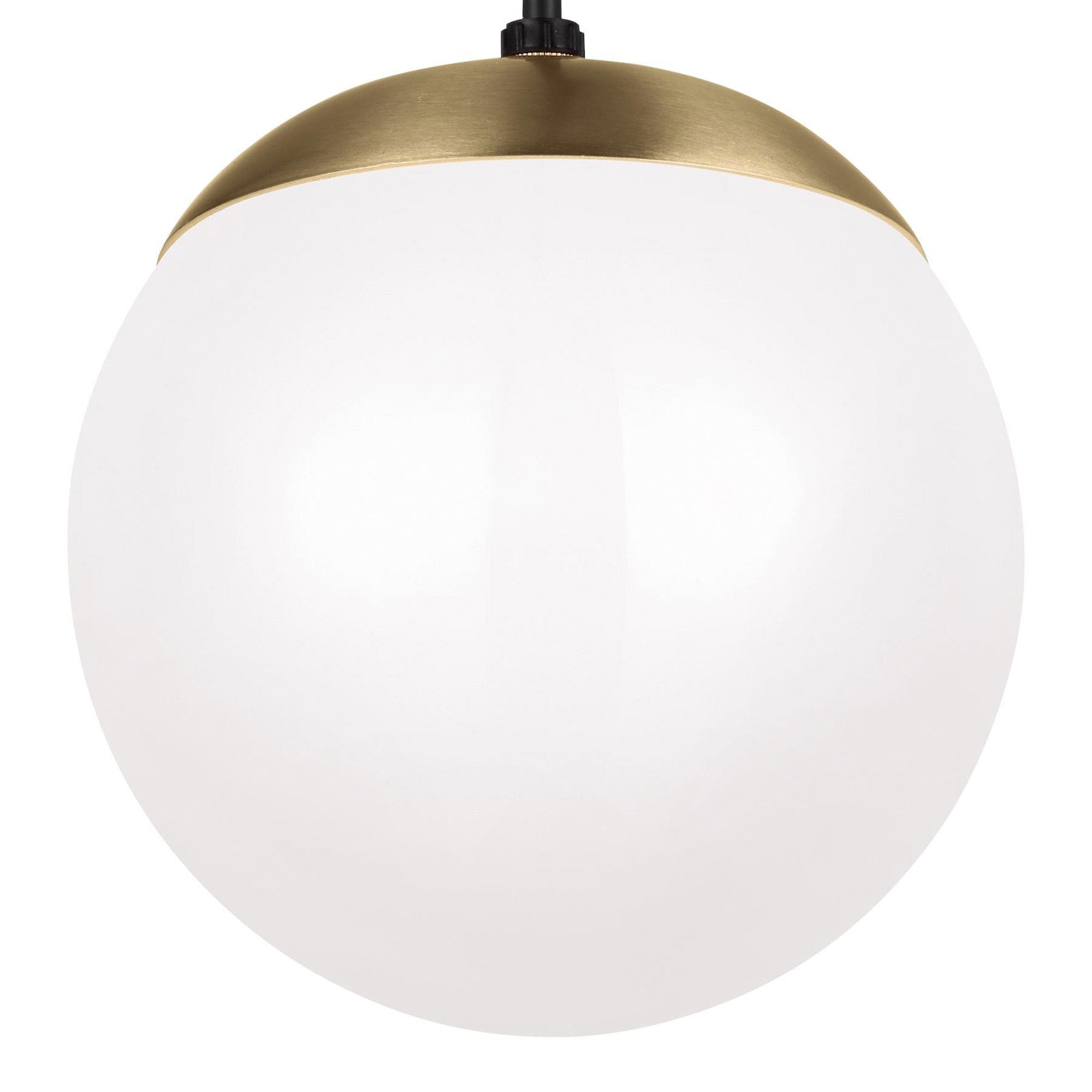 Suspension Globe en aluminium et verre avec cordon en tissu réglable
