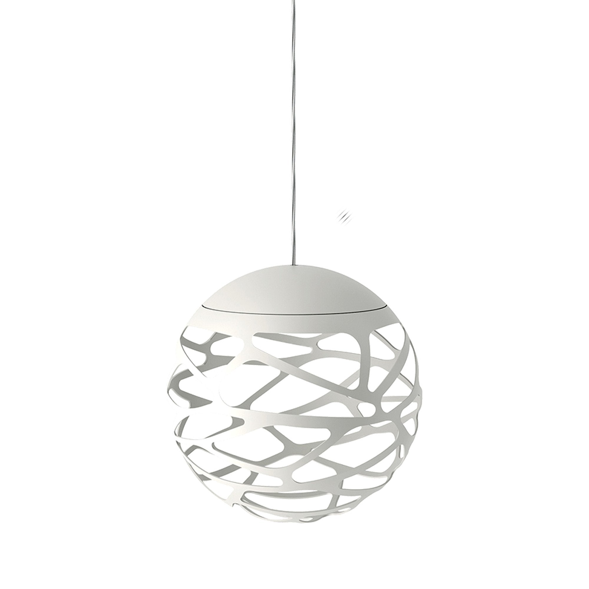 Suspension LED boule de verre en métal découpé au laser