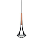 Suspension LED en métal conique avec lentille convexe Rain