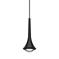 Suspension LED en métal conique avec lentille convexe Rain