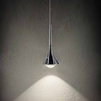 Suspension LED en métal conique avec lentille convexe Rain