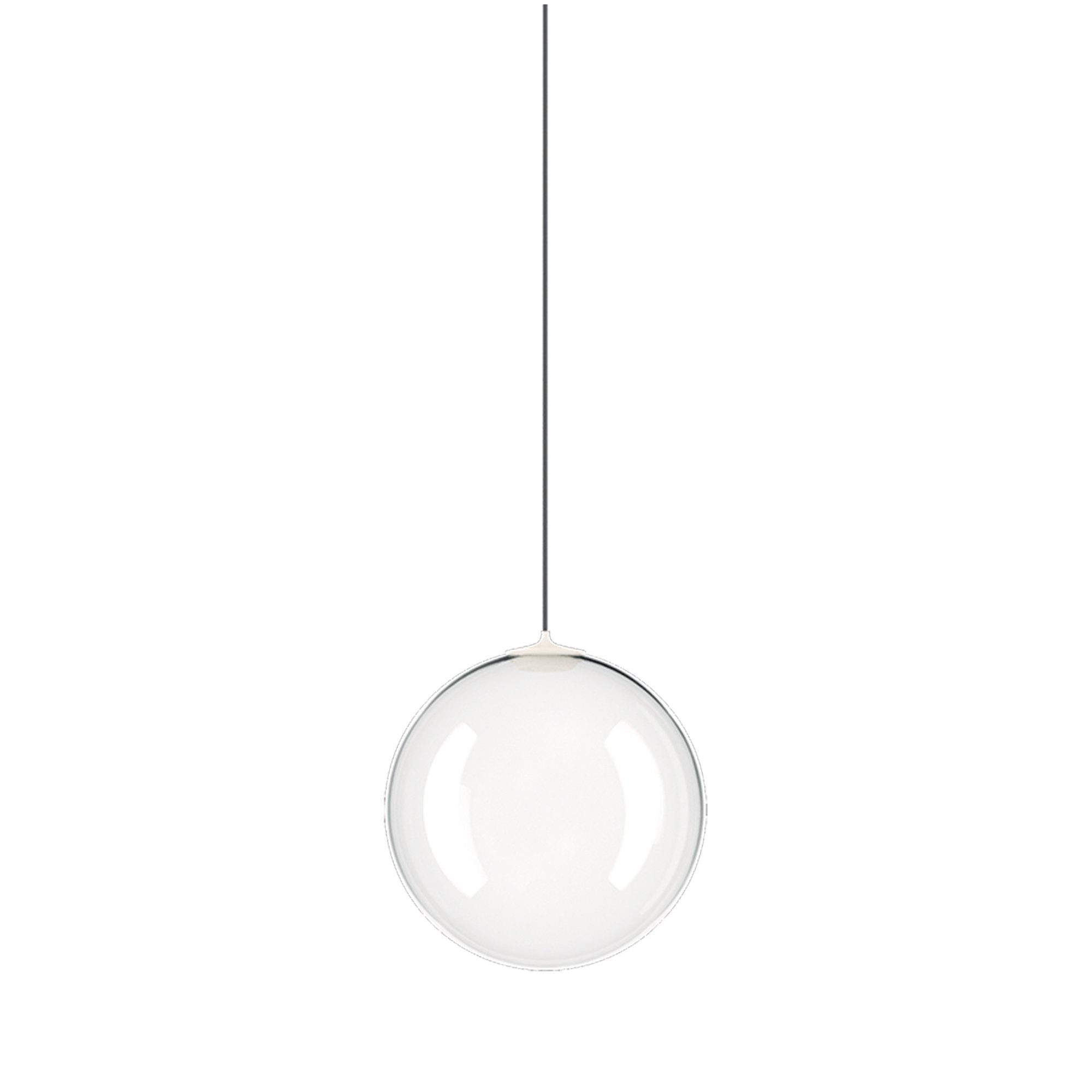 Suspension simple LED en verre soufflé Globe Bulle