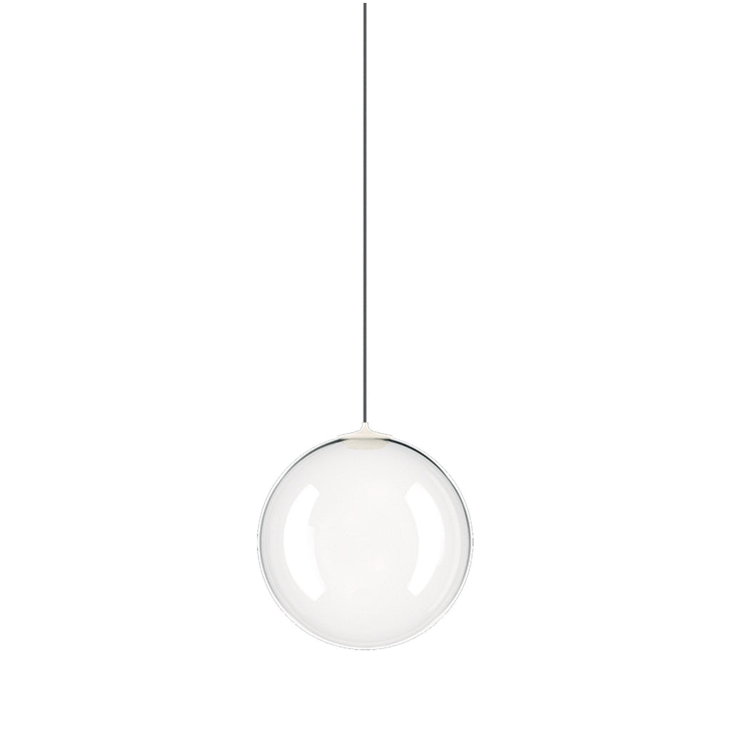 Suspension simple LED en verre soufflé Globe Bulle