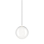 Suspension simple LED en verre soufflé Globe Bulle