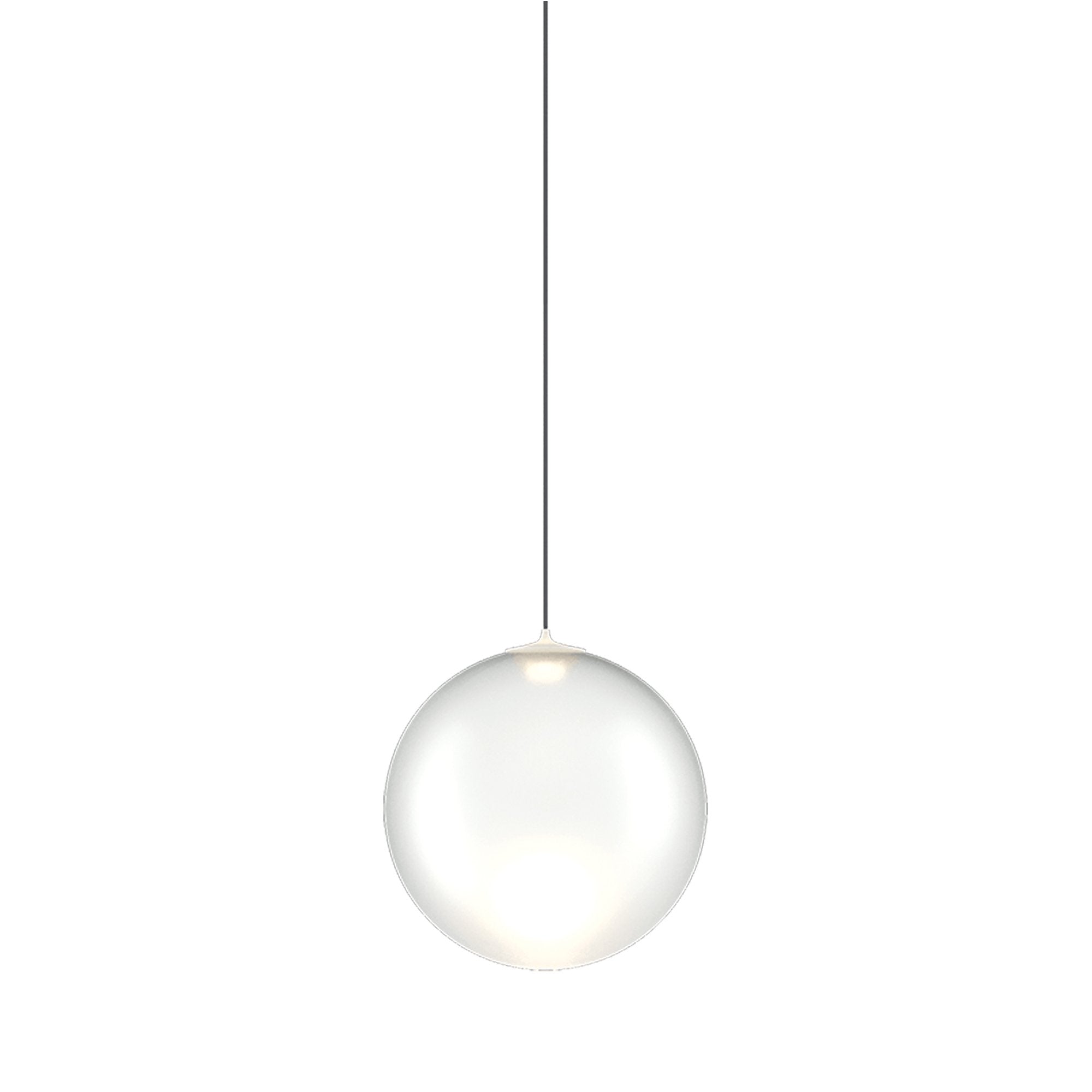 Suspension simple LED en verre soufflé Globe Bulle