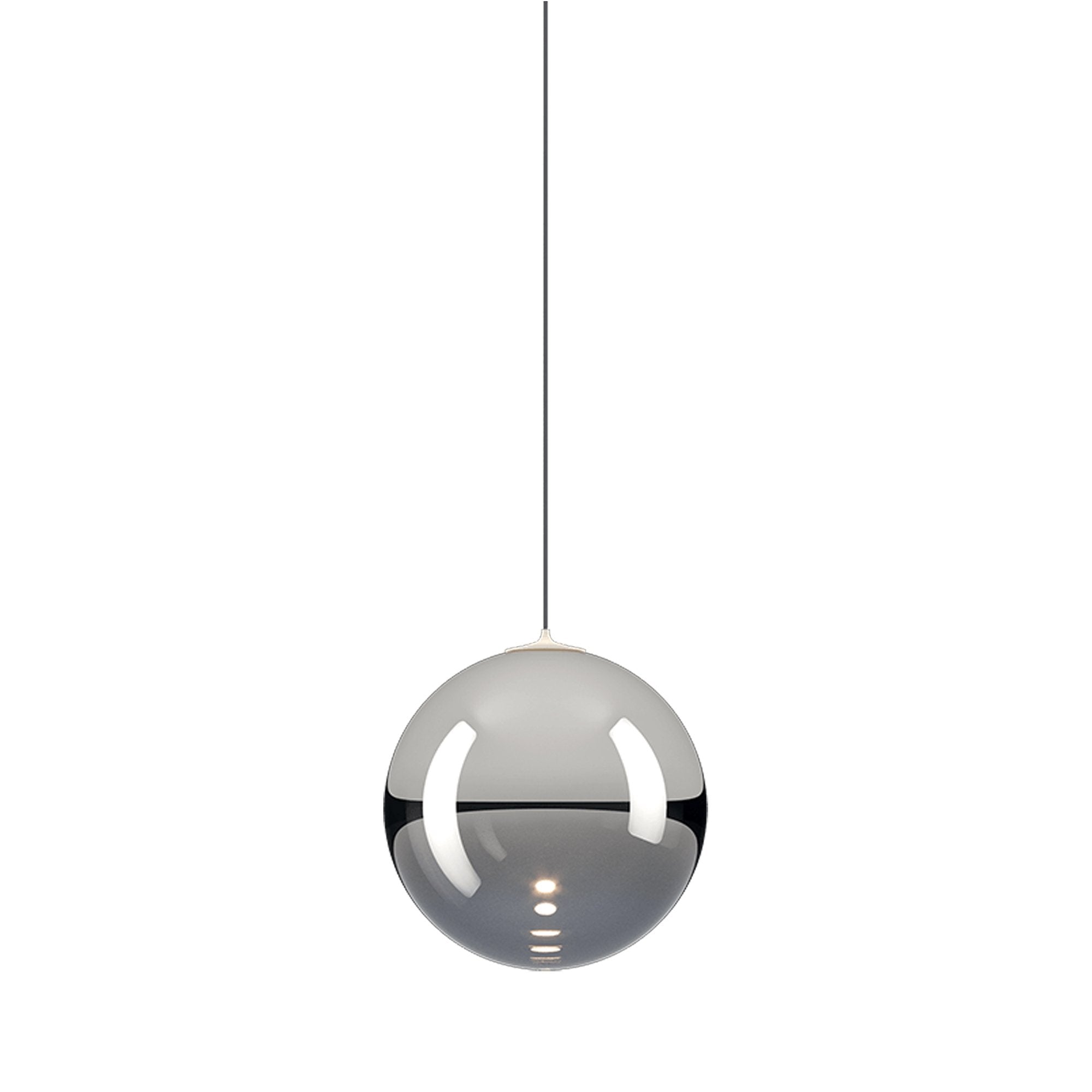 Suspension simple LED en verre soufflé Globe Bulle