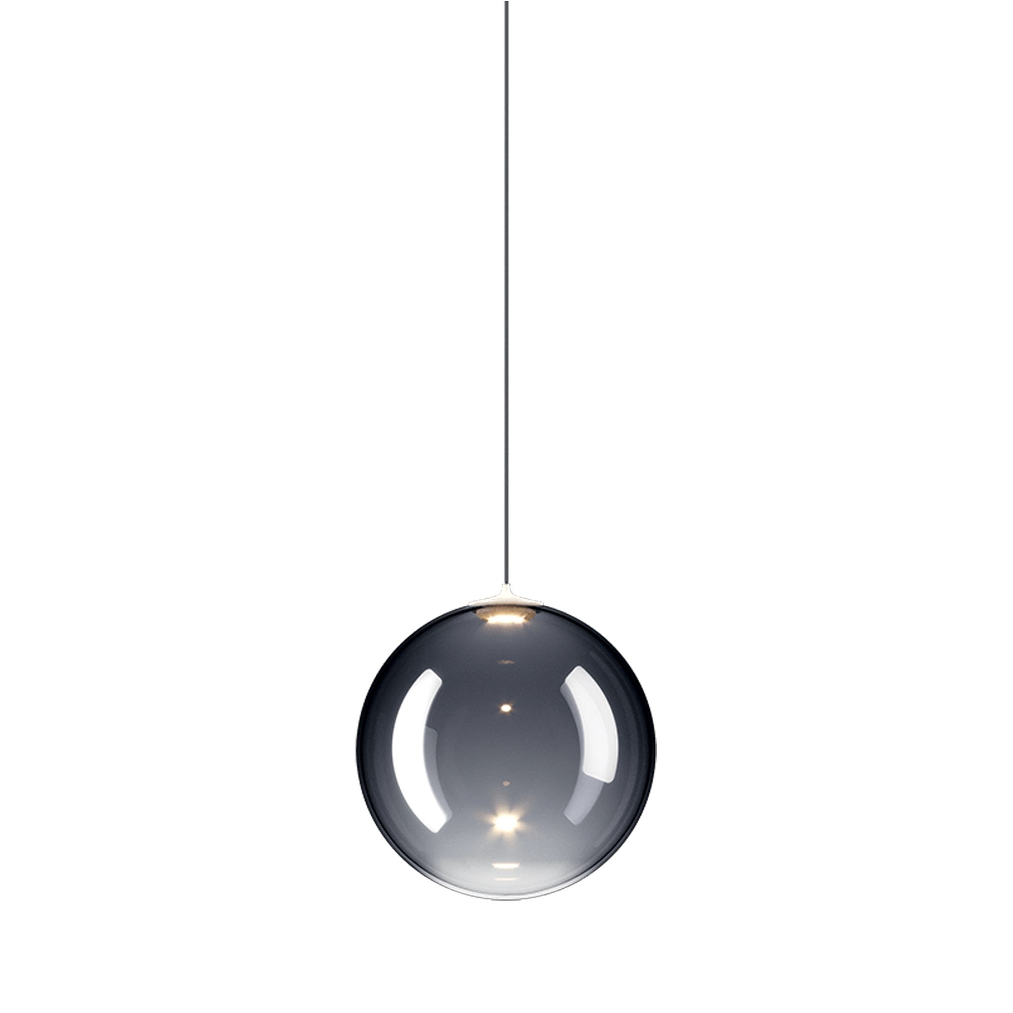 Suspension simple LED en verre soufflé Globe Bulle
