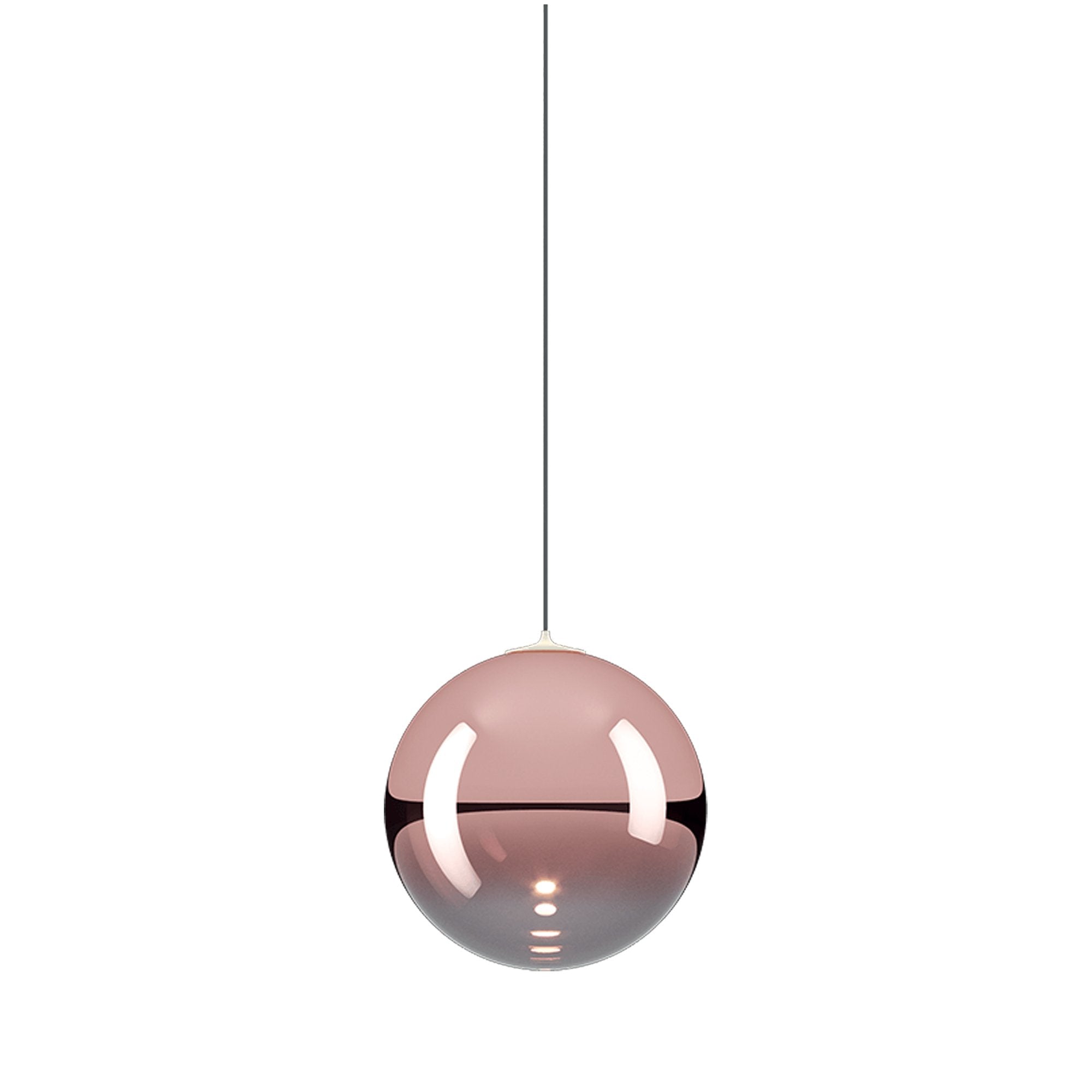 Suspension simple LED en verre soufflé Globe Bulle