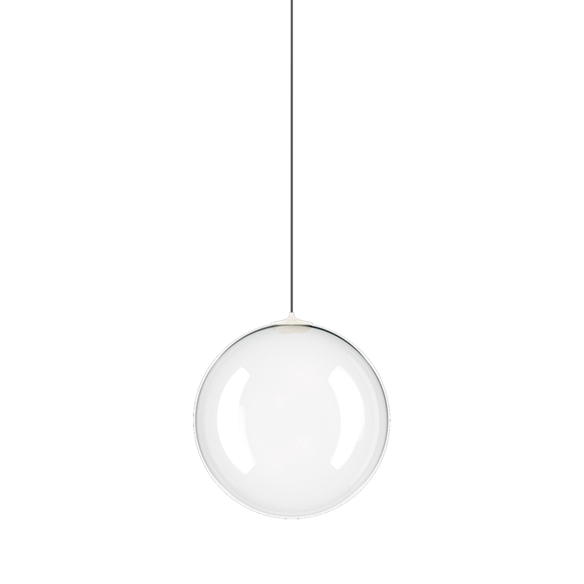 Suspension simple LED en verre soufflé Globe Bulle