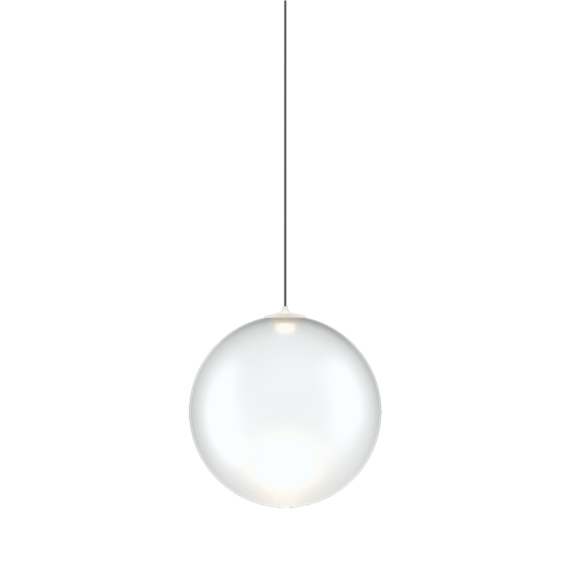 Suspension simple LED en verre soufflé Globe Bulle