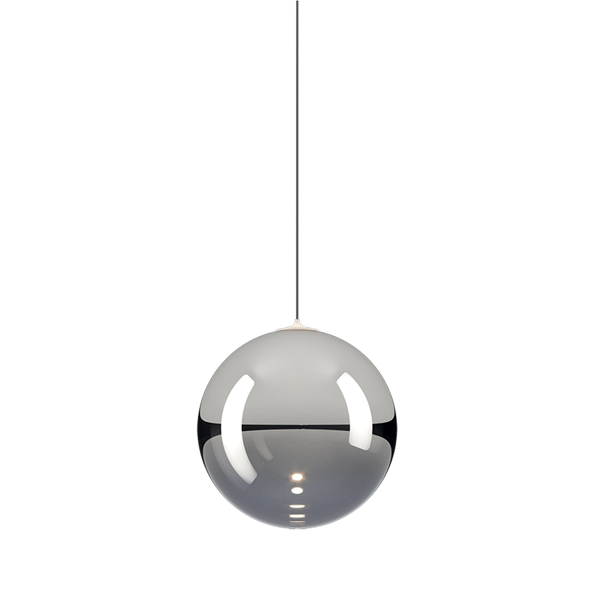 Suspension simple LED en verre soufflé Globe Bulle
