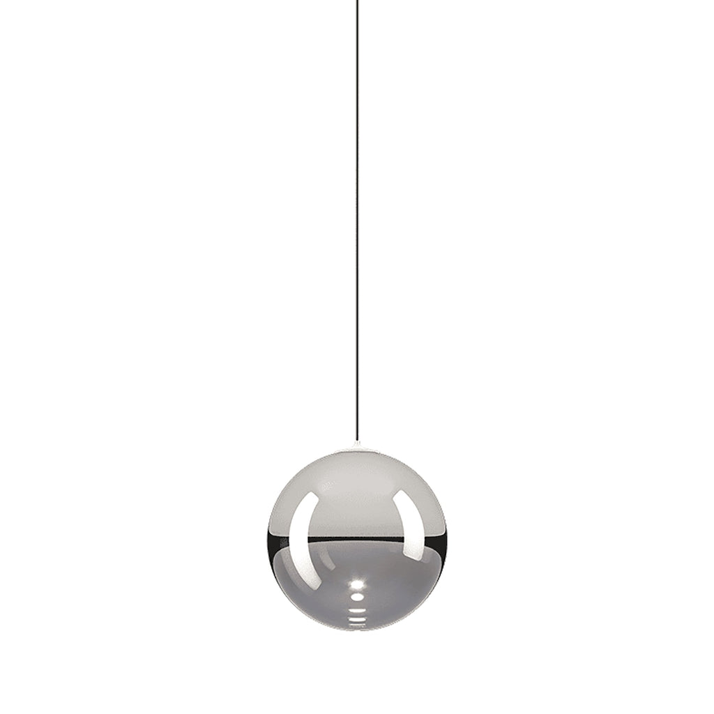 Suspension simple LED en verre soufflé Globe Bulle