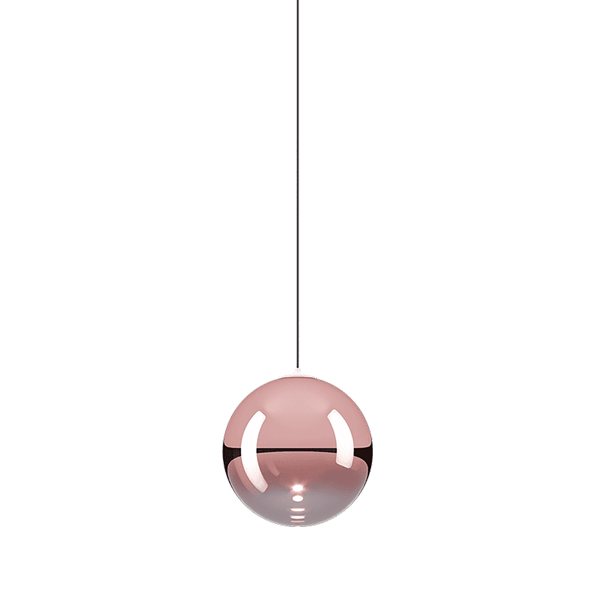 Suspension simple LED en verre soufflé Globe Bulle