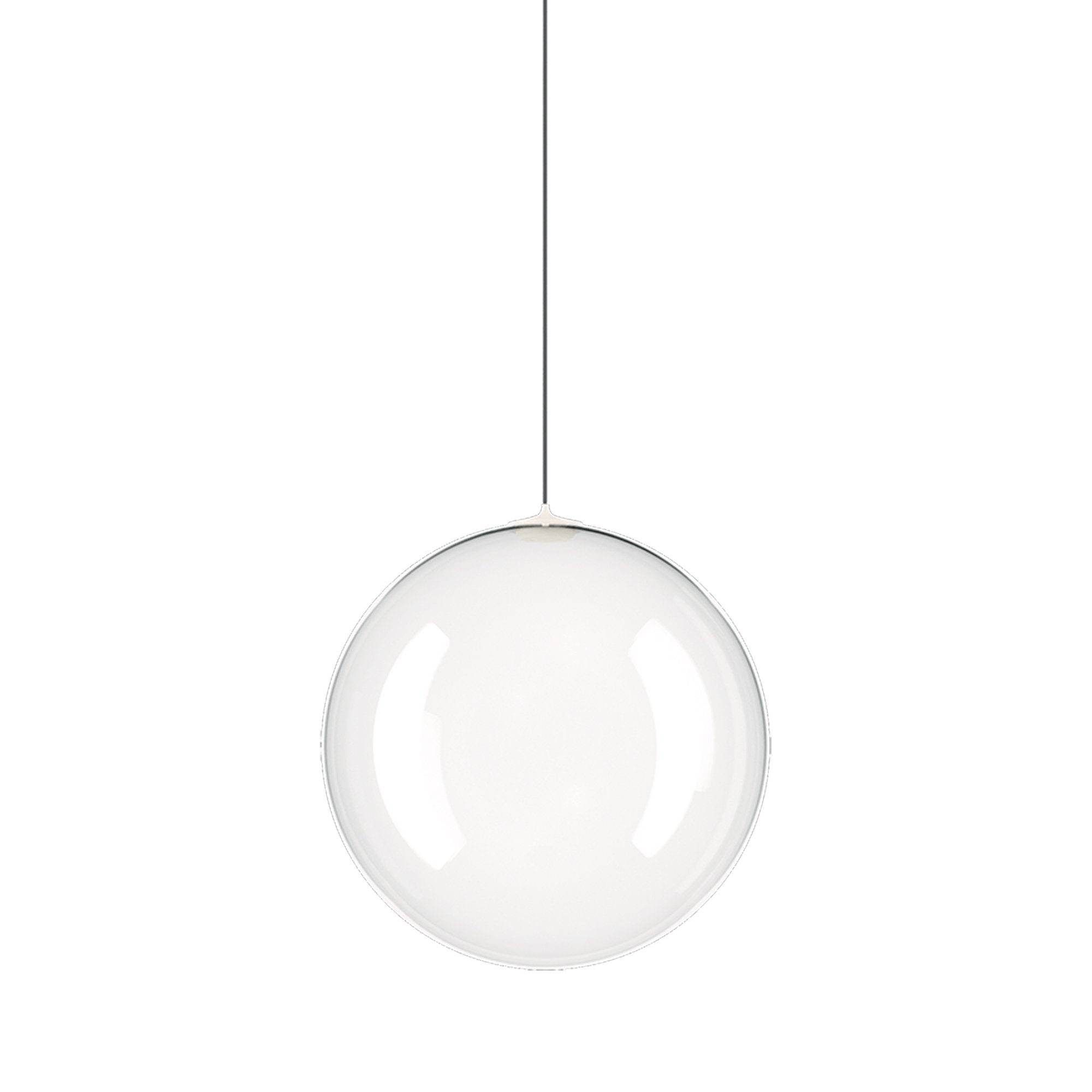 Suspension simple LED en verre soufflé Globe Bulle