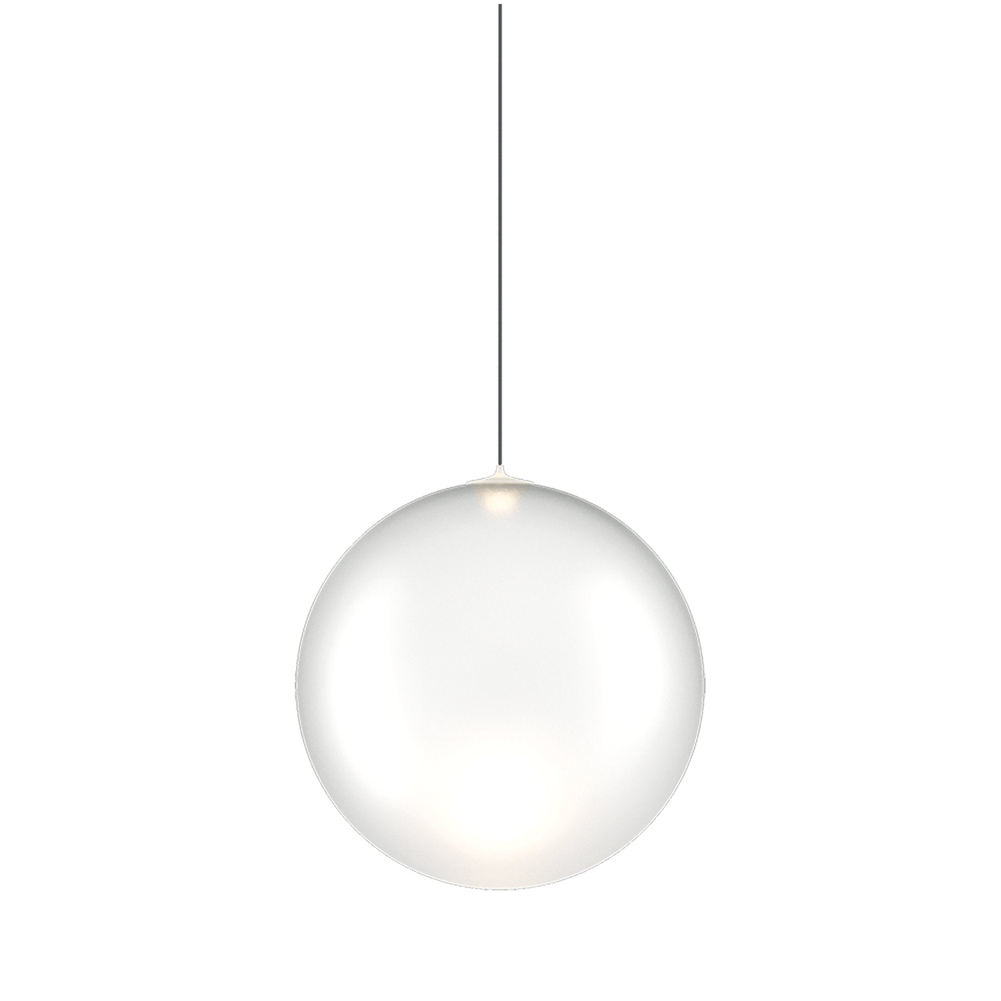 Suspension simple LED en verre soufflé Globe Bulle
