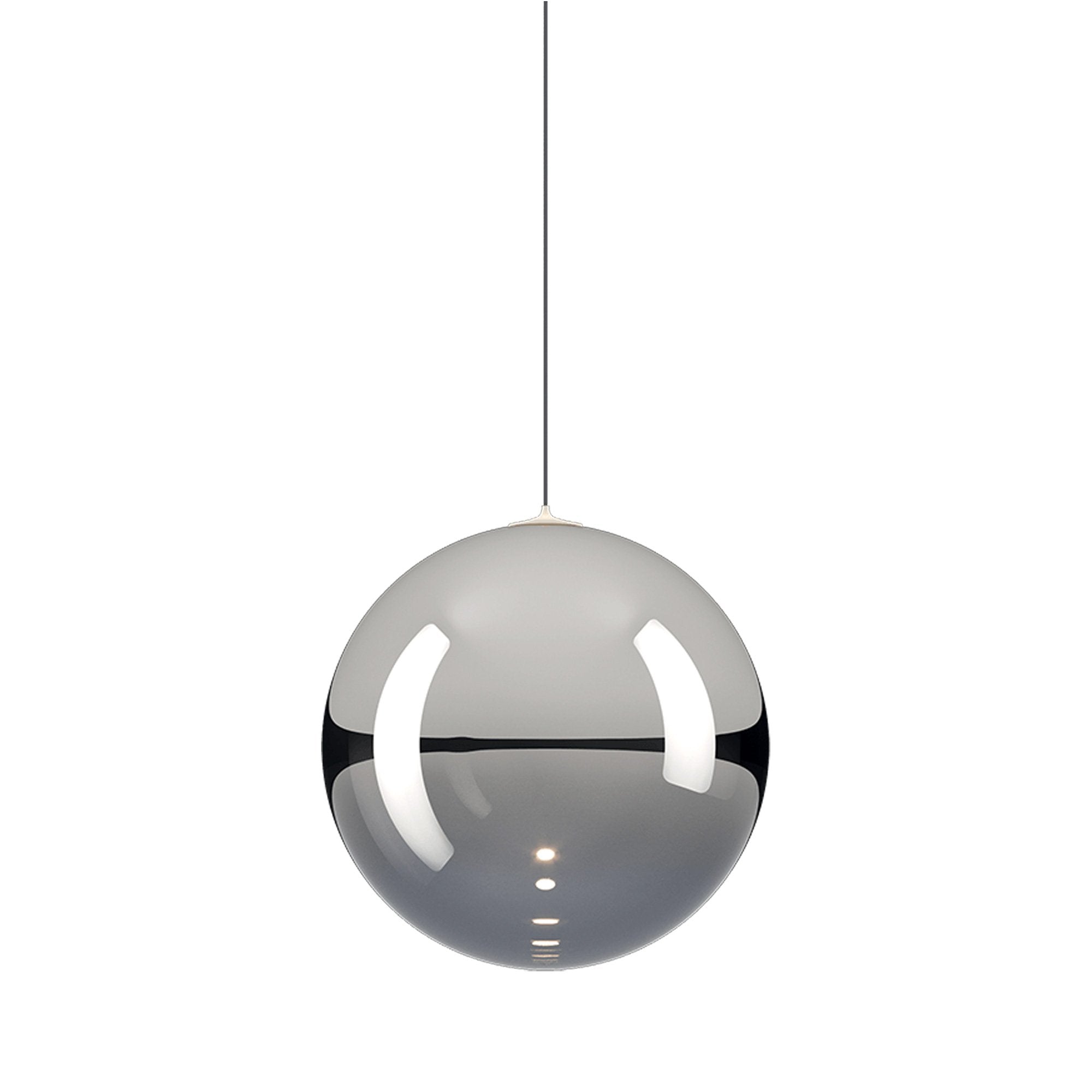 Suspension simple LED en verre soufflé Globe Bulle