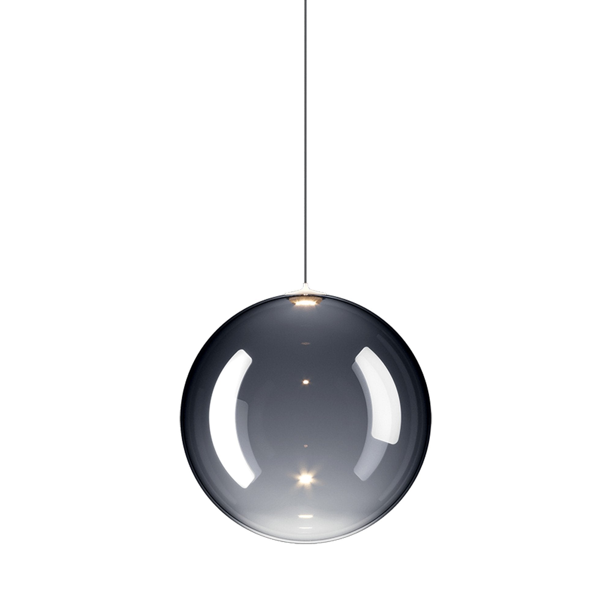 Suspension simple LED en verre soufflé Globe Bulle
