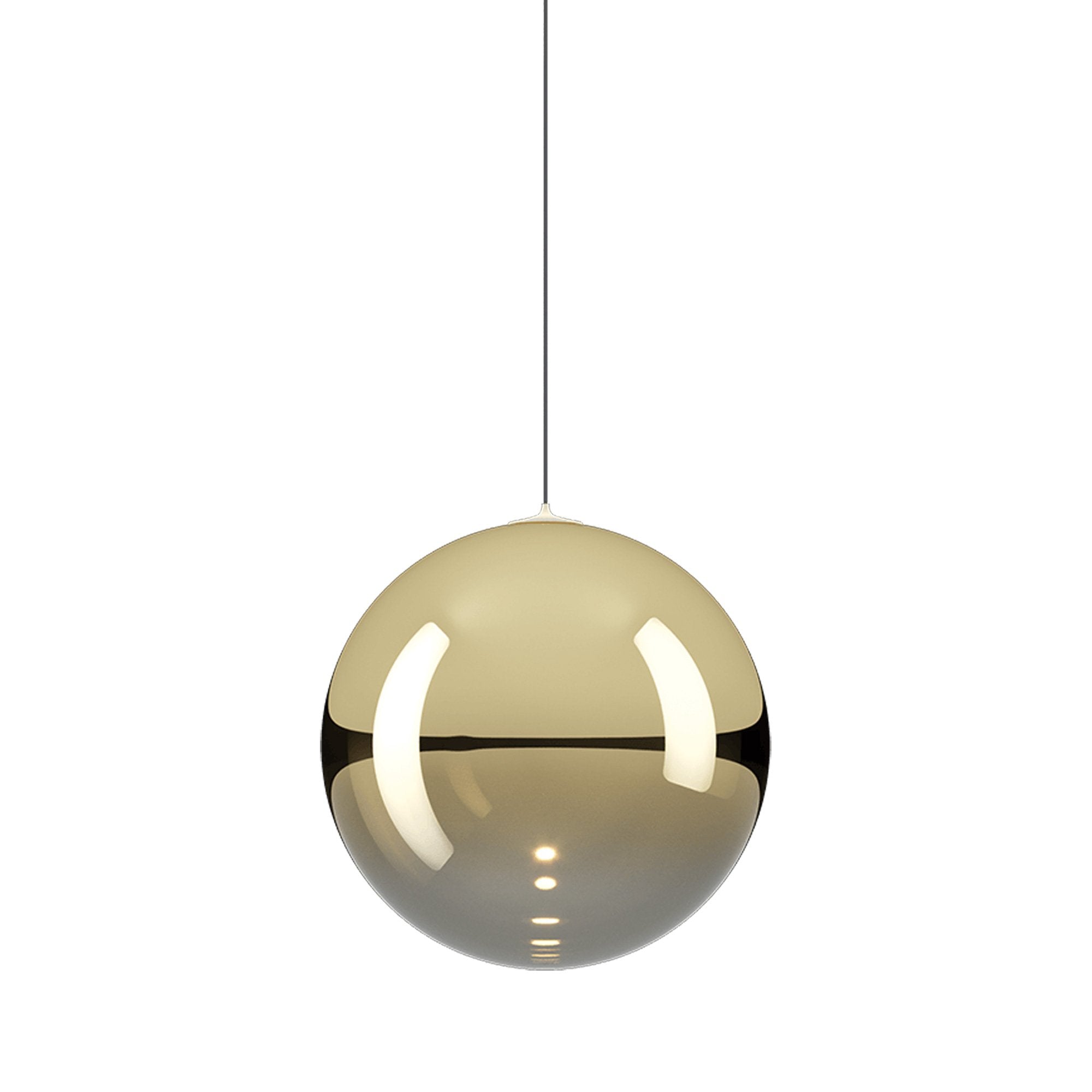Suspension simple LED en verre soufflé Globe Bulle