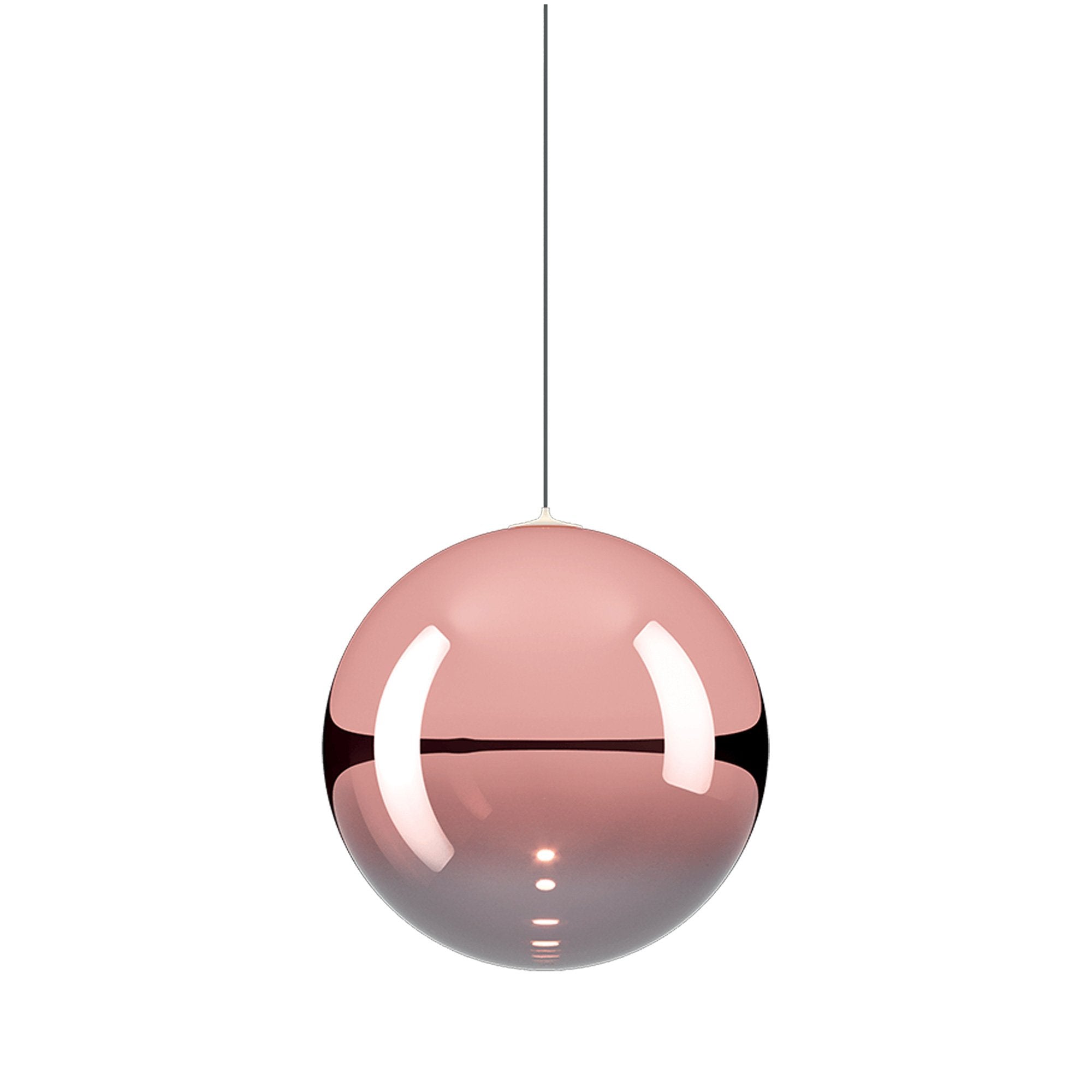Suspension simple LED en verre soufflé Globe Bulle