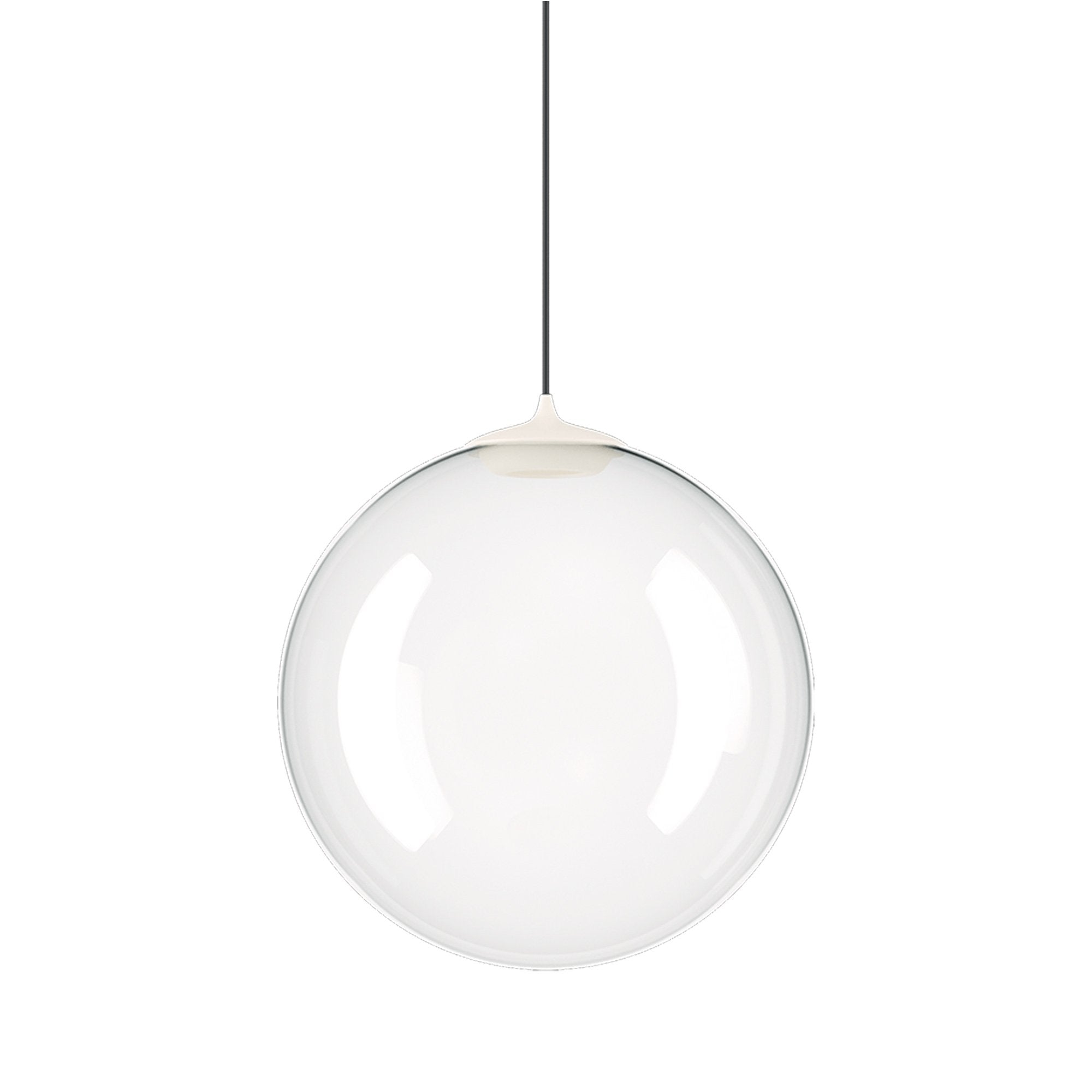 Suspension simple LED en verre soufflé Globe Bulle