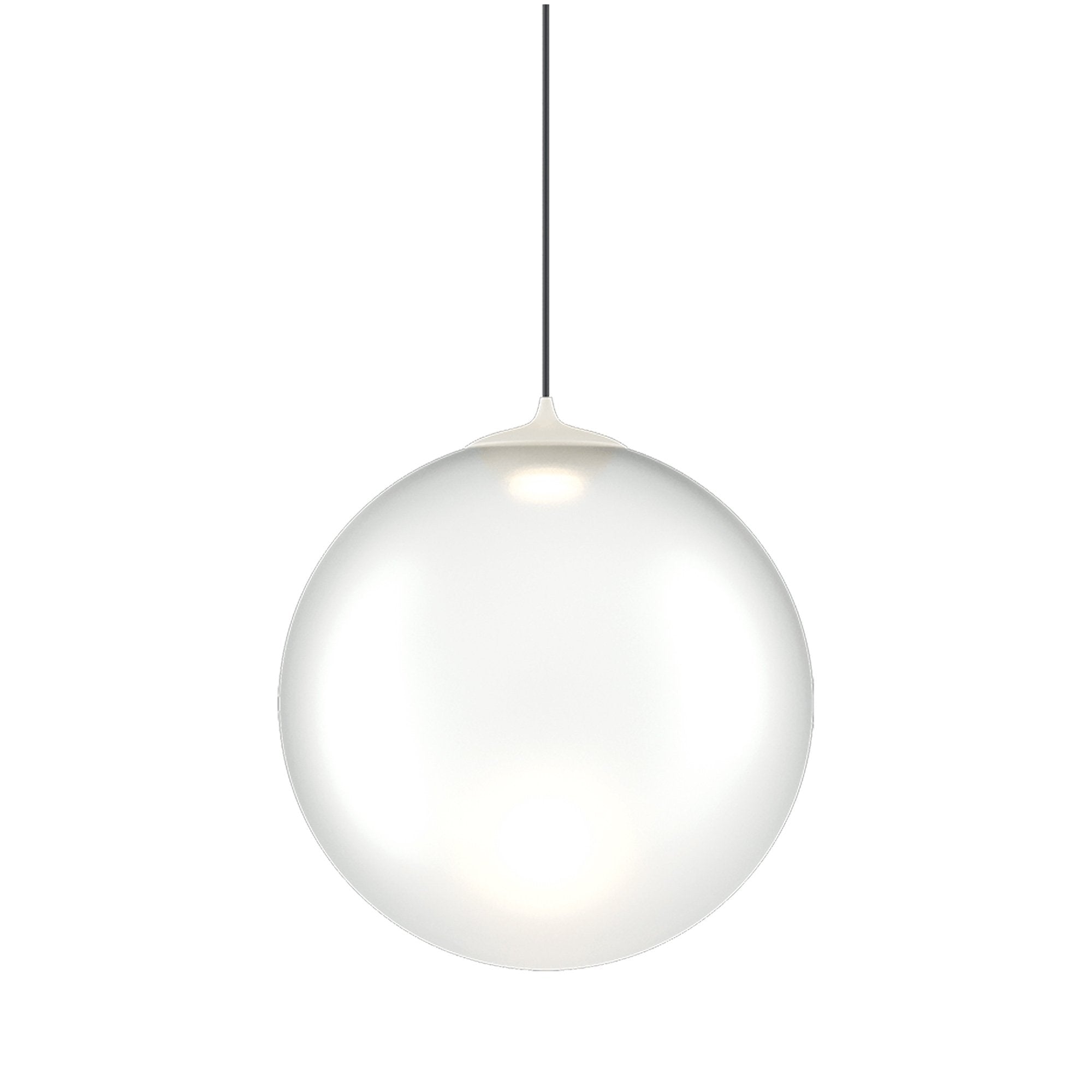 Suspension simple LED en verre soufflé Globe Bulle
