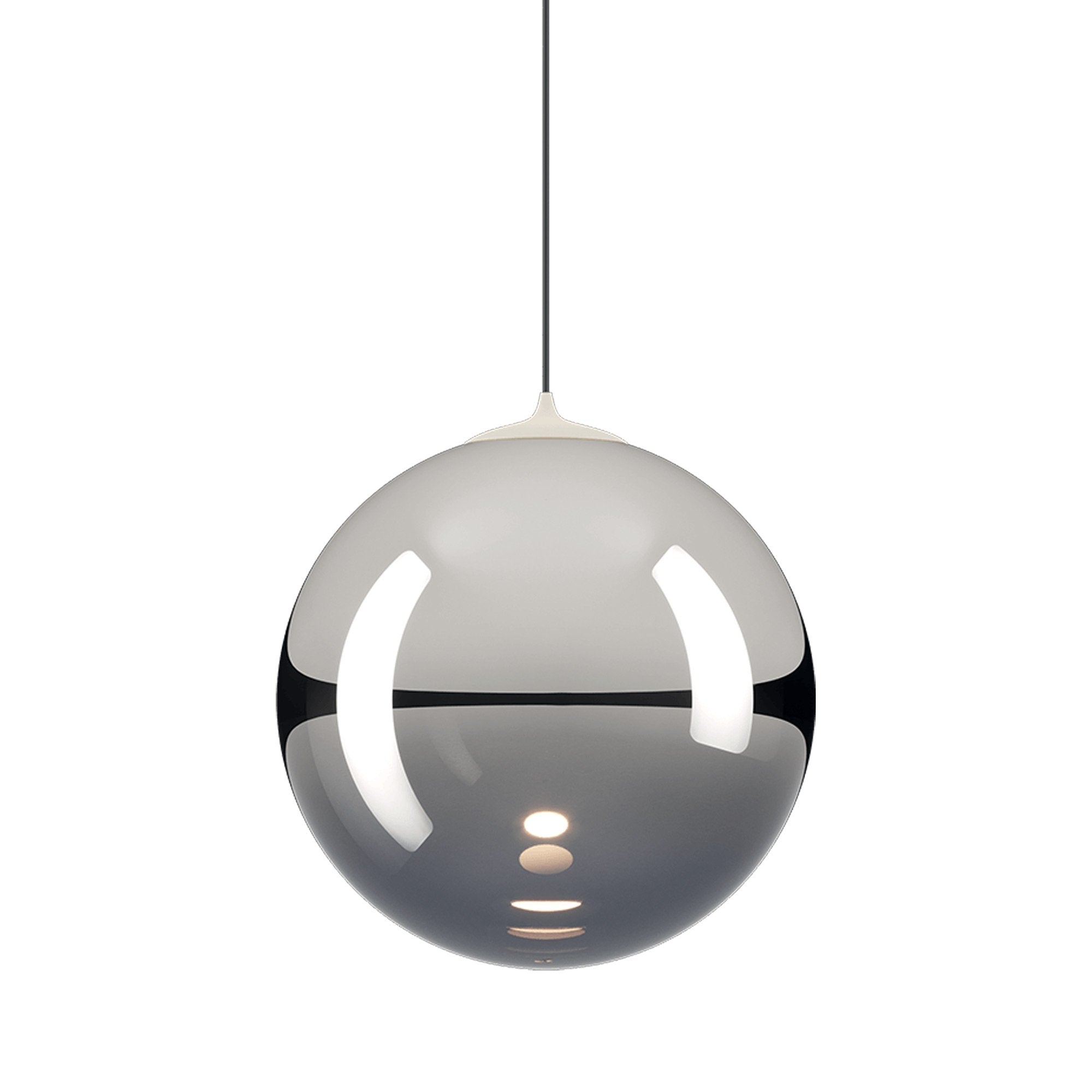 Suspension simple LED en verre soufflé Globe Bulle