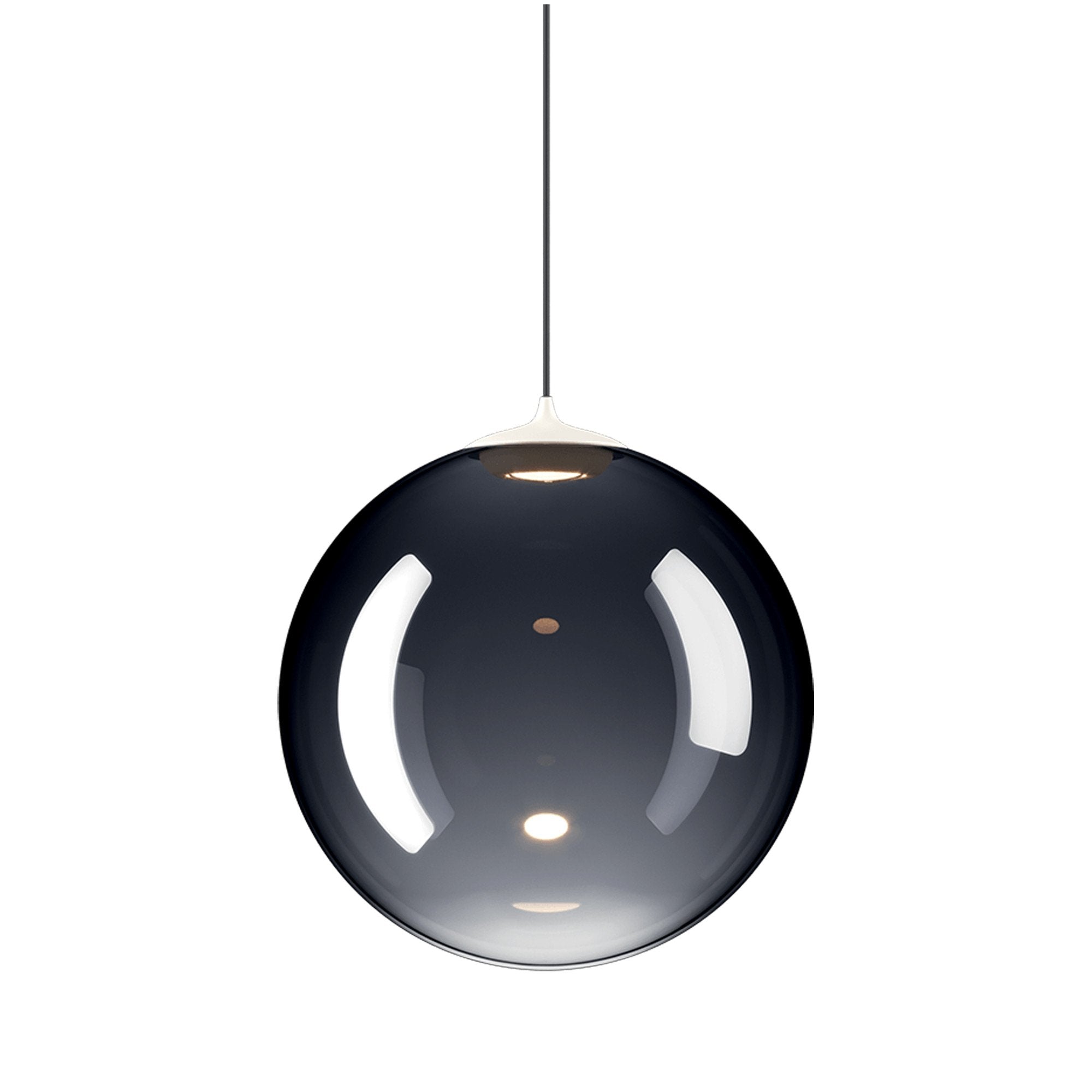 Suspension simple LED en verre soufflé Globe Bulle