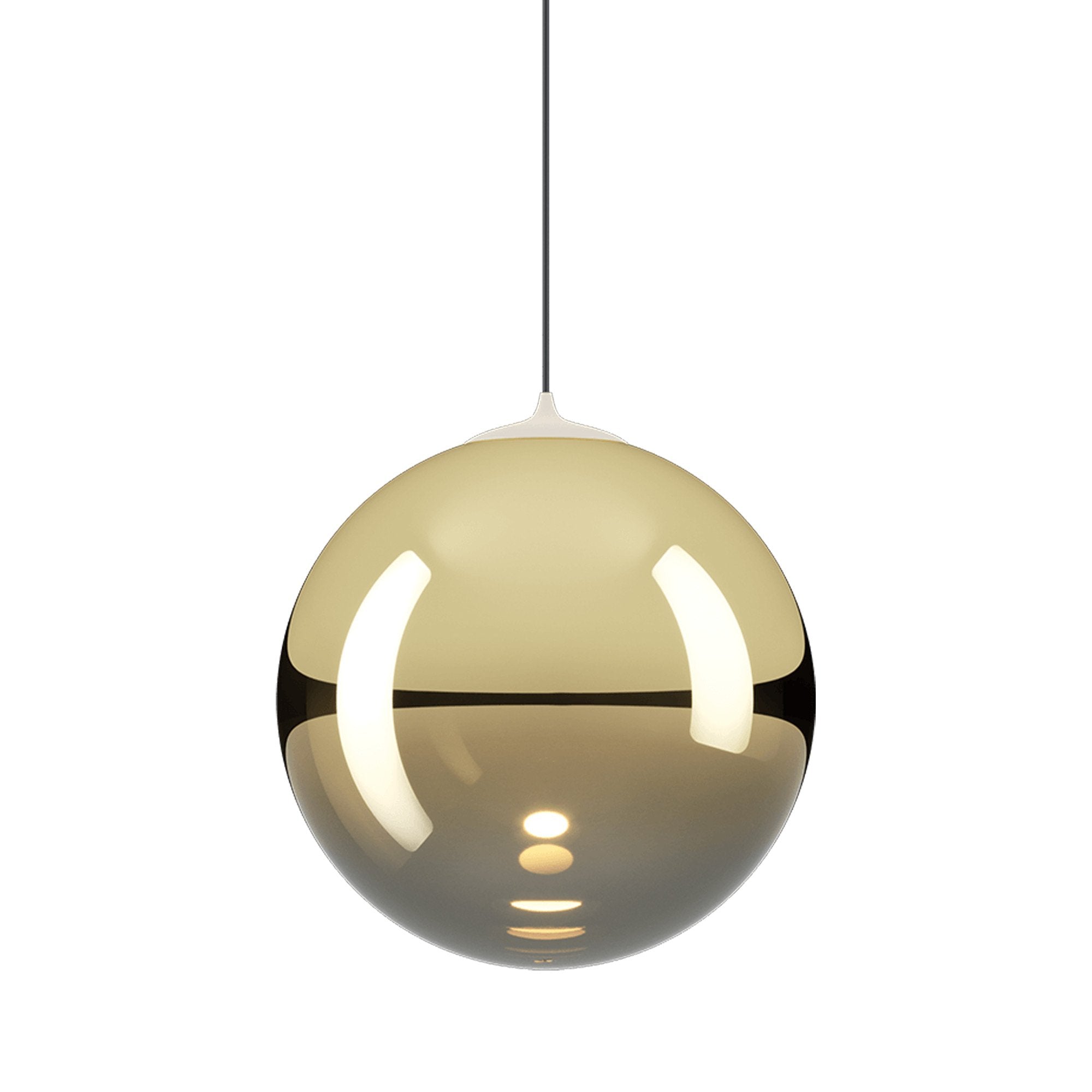 Suspension simple LED en verre soufflé Globe Bulle