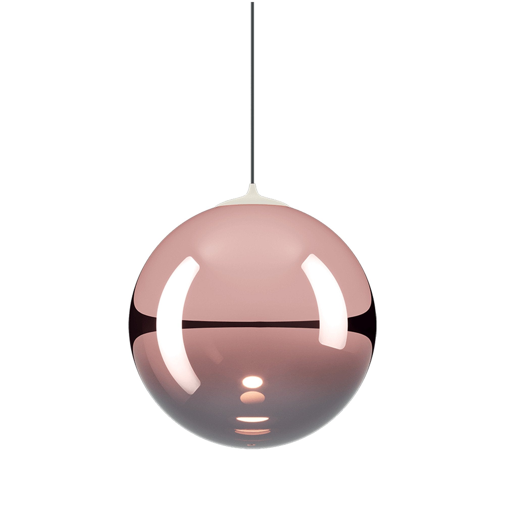 Suspension simple LED en verre soufflé Globe Bulle