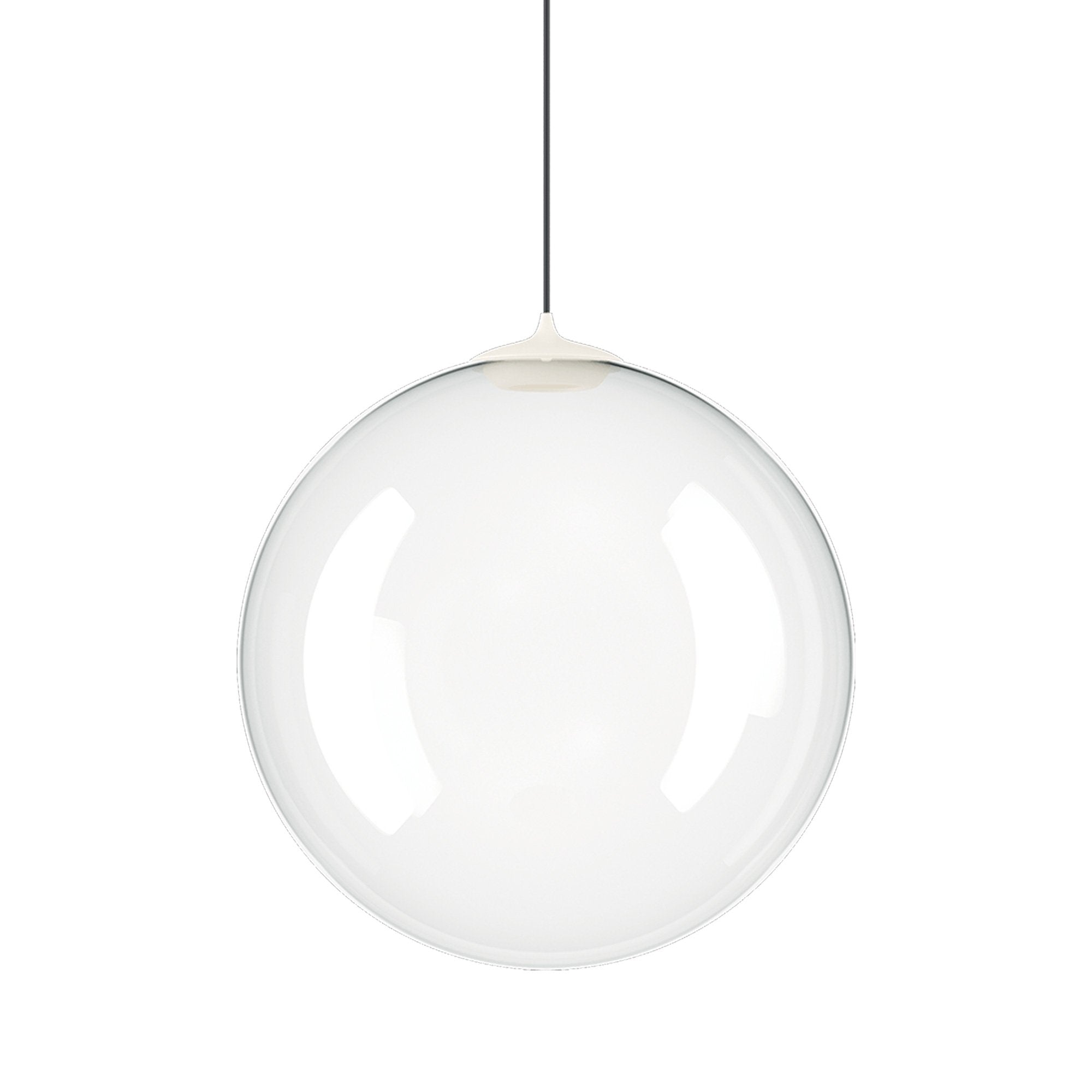 Suspension simple LED en verre soufflé Globe Bulle