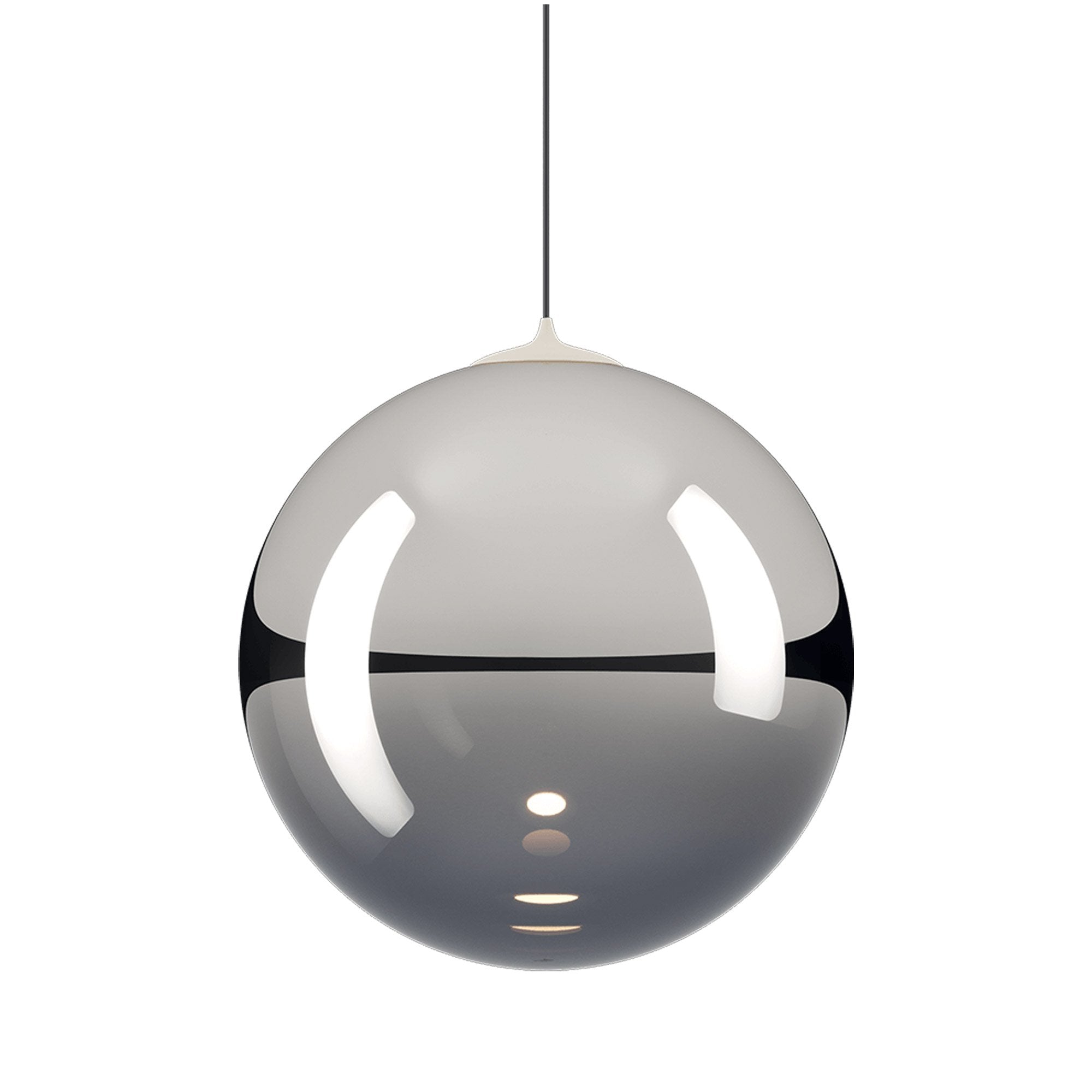 Suspension simple LED en verre soufflé Globe Bulle
