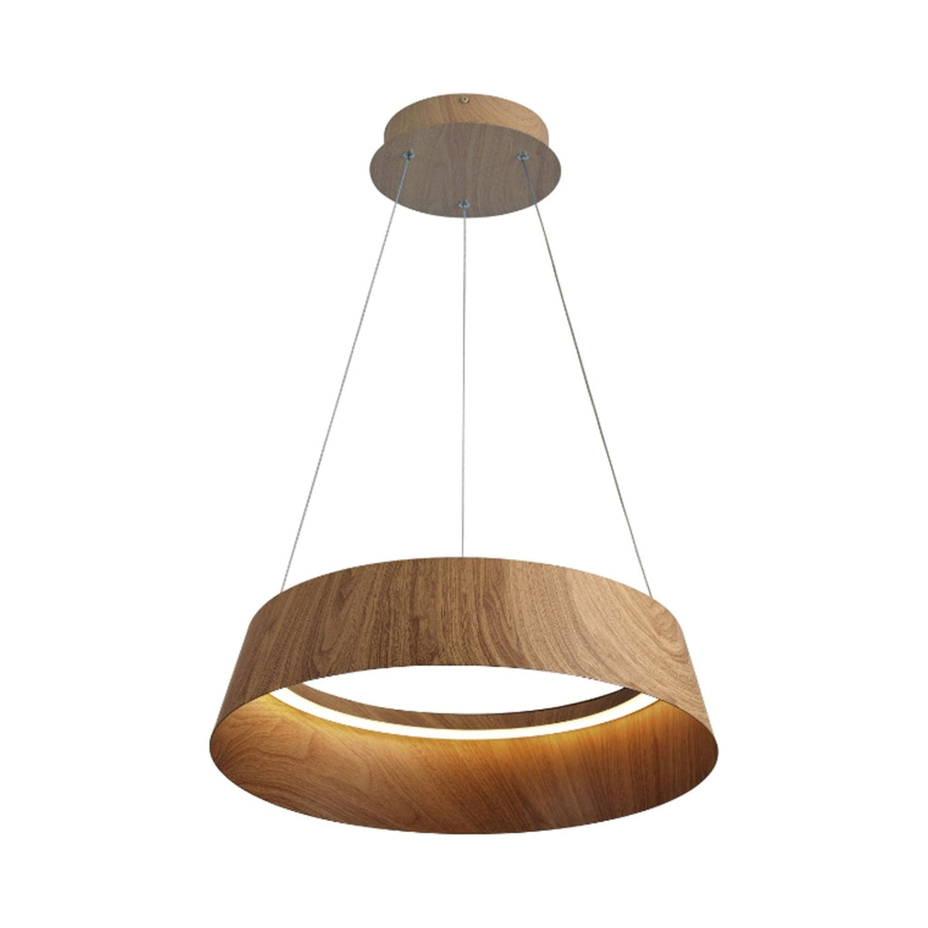 Suspension LED conique avec diffuseur acrylique en forme de tambour
