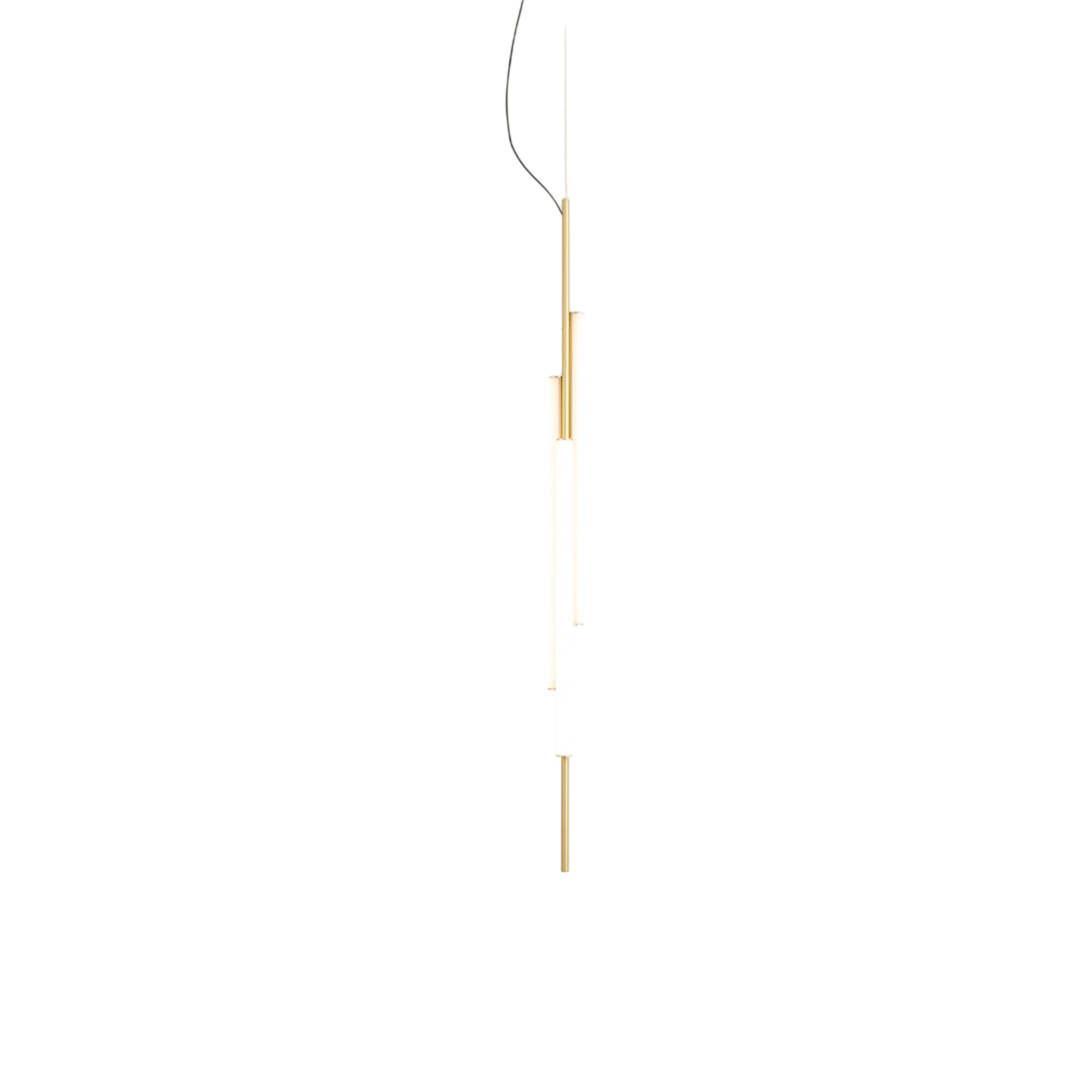 Suspension LED verticale cylindrique en aluminium en V
