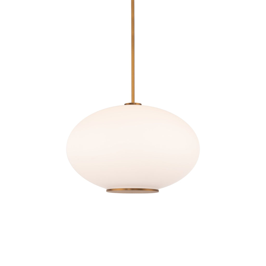 Suspension LED Sphère en verre opale