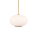 Suspension LED Sphère en verre opale
