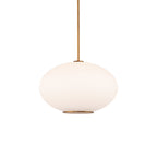 Suspension LED Sphère en verre opale