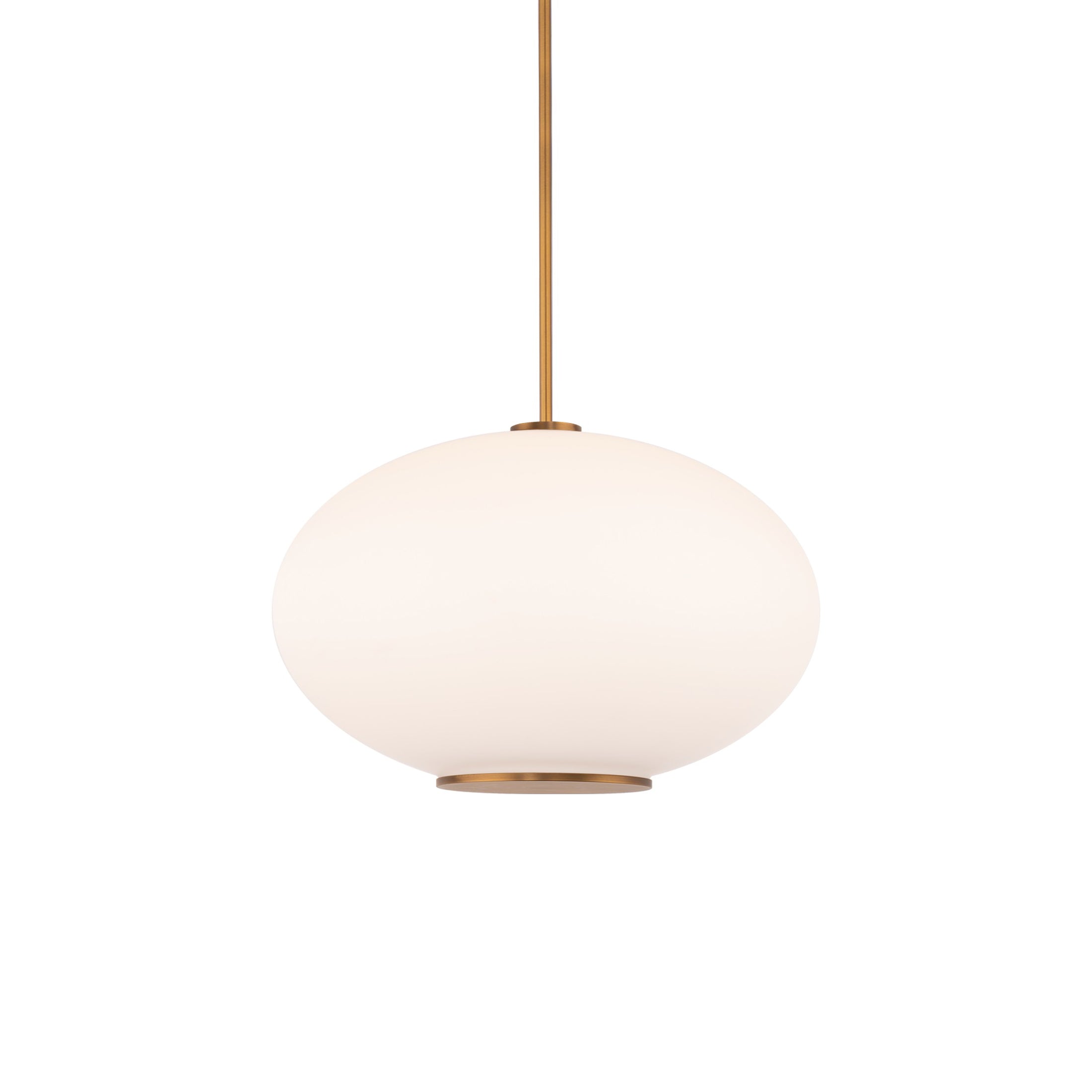 Suspension LED Sphère en verre opale
