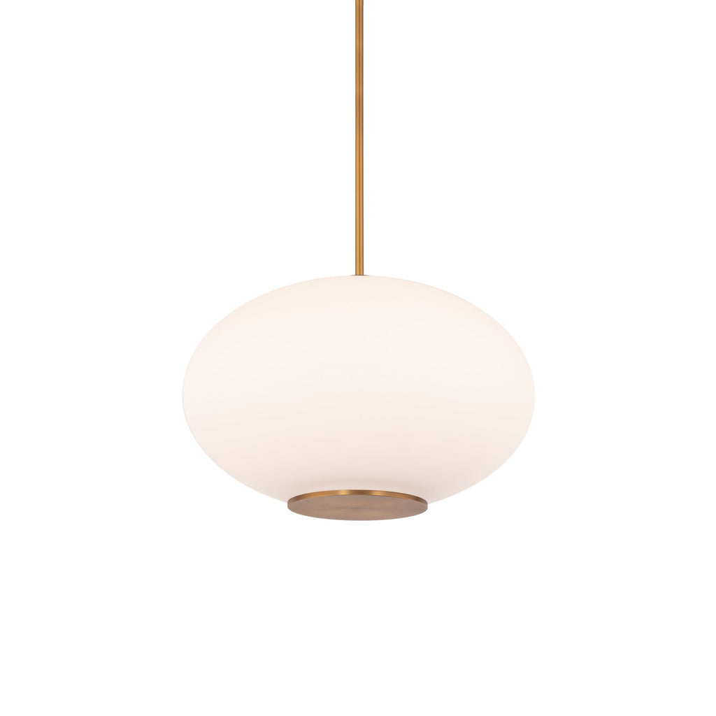 Suspension LED Sphère en verre opale