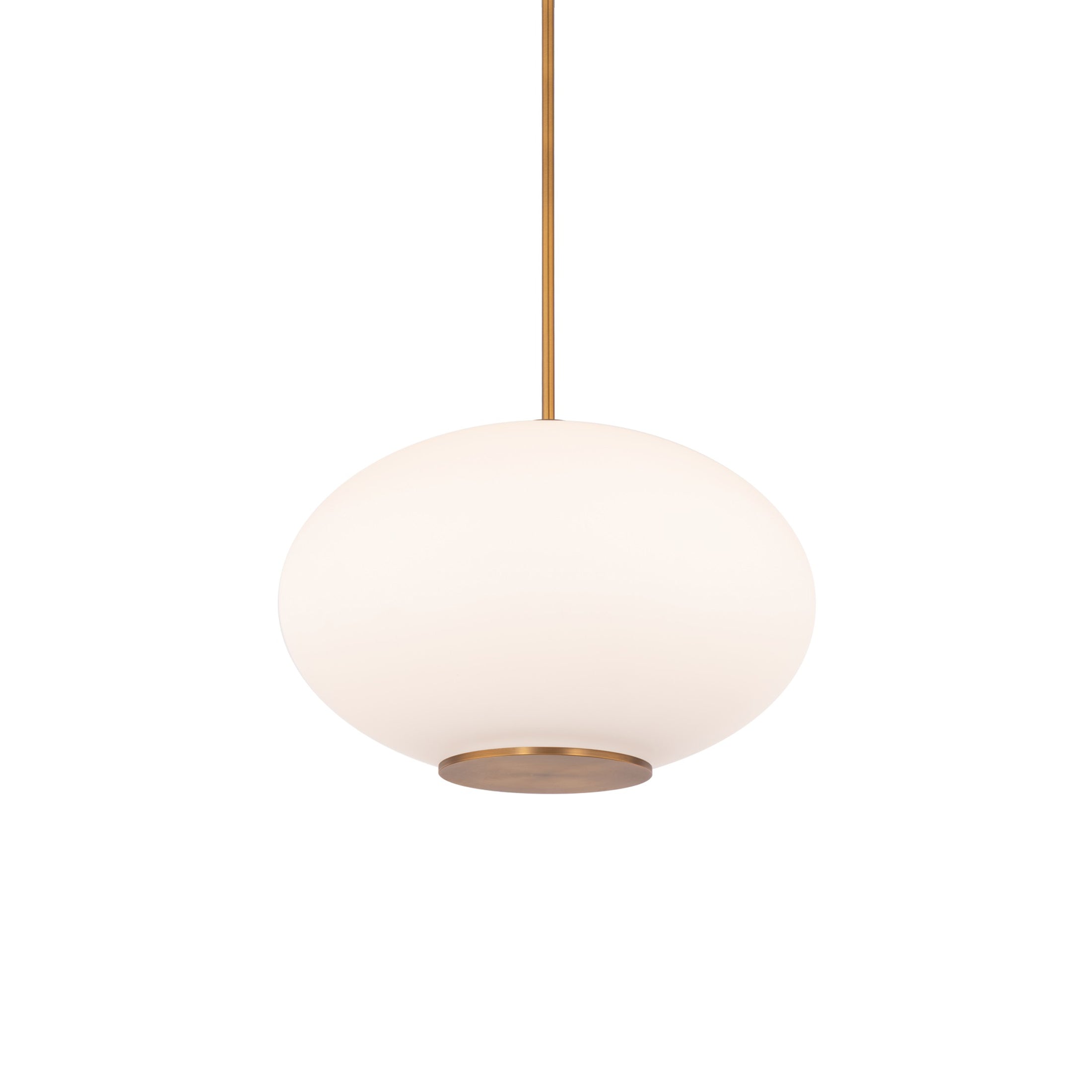 Suspension LED Sphère en verre opale